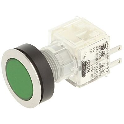 Schlegel 23.000.429 Push Button Silver-Coloured, Green Button Cap, Illuminated Push Contact Transmitter, 1 Opener, 24 V LED Schlegel 23.000.429 Push Button Silver-Coloured, Green Button Cap, Illuminated Push Contact Transmitter, 1 Opener, 24 V LED