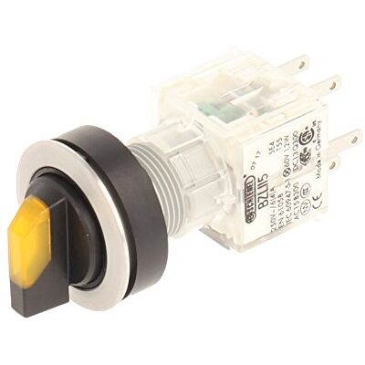 Schlegel Club 23.001.370 Light Switch, Latching, Stainless Steel, 3 Positions Momentary Contact Sensor LED Lamp Holder t5,5 K 2 normally open contacts 24 V – Yellow (Pack of 2) Schlegel Club 23.001.370 Light Switch, Latching, Stainless Steel, 3 Positions Momentary Contact Sensor LED Lamp Holder t5,5 K 2 normally open contacts 24 V – Yellow (Pack of 2)