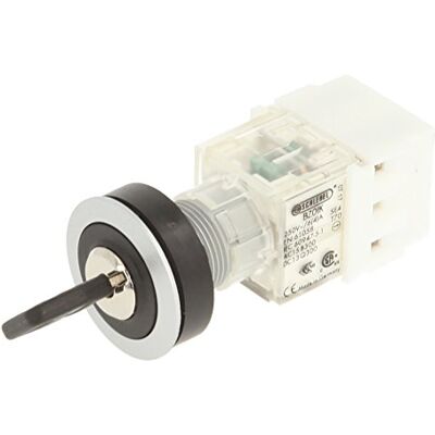 Schlegel 23.001.440 Key Switch Silver-Coloured, Locking, 2 Positions 11-13 o'clock, Push Contact Sensor 1 Opener/1 N/O Contact, Screw Connection Schlegel 23.001.440 Key Switch Silver-Coloured, Locking, 2 Positions 11-13 o'clock, Push Contact Sensor 1 Opener/1 N/O Contact, Screw Connection