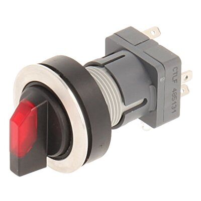 Schlegel Club 23.001.365 Light 2 Positions Selector Latching Stainless Steel Contact Button Sensor LED Lamp Holder t5,5 K 1 changeover contact 24 V – Red (Pack of 2) Schlegel Club 23.001.365 Light 2 Positions Selector Latching Stainless Steel Contact Button Sensor LED Lamp Holder t5,5 K 1 changeover contact 24 V – Red (Pack of 2)