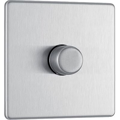 British General BG Electrical FBS81P-01 Screwless Flat Plate 400W 1 Gang 2 Way Push Dimmer - Dimmer Switch British General BG Electrical FBS81P-01 Screwless Flat Plate 400W 1 Gang 2 Way Push Dimmer - Dimmer Switch