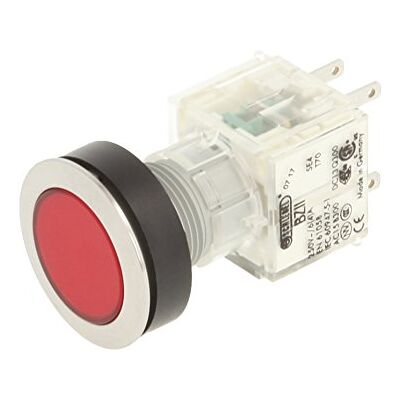 Schlegel 23.000.413 Push Button Stainless Steel, Button Cap, Red, Push Contact Sensor, 2 NO Contact Schlegel 23.000.413 Push Button Stainless Steel, Button Cap, Red, Push Contact Sensor, 2 NO Contact