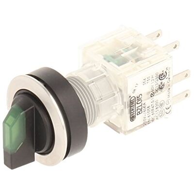 Schlegel Club 23.001.347 Light 2 Positions Selector Latching Stainless Steel Contact Button Sensor LED Lamp Holder t5,5 K 1 Closer + 1 opener 24 V Green (Pack of 2) Schlegel Club 23.001.347 Light 2 Positions Selector Latching Stainless Steel Contact Button Sensor LED Lamp Holder t5,5 K 1 Closer + 1 opener 24 V Green (Pack of 2)