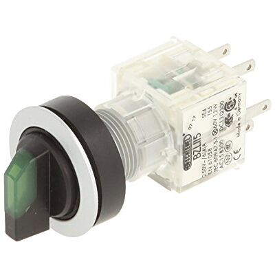 Schlegel Club 23.001.175 Light Switch, Latching, 2 Positions Momentary Contact Sensor LED Lamp Holder t5,5 K 2 normally open contacts 24 V, Green/Silver (Pack of 2) Schlegel Club 23.001.175 Light Switch, Latching, 2 Positions Momentary Contact Sensor LED Lamp Holder t5,5 K 2 normally open contacts 24 V, Green/Silver (Pack of 2)