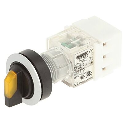 Schlegel Club 23.001.172 Light Switch, Latching, 2 Positions Momentary Contact Sensor LED Lamp Holder t5,5 K 1 Closer + 1 opener 24 V, SCREW, YELLOW/SILVER (Pack of 2) Schlegel Club 23.001.172 Light Switch, Latching, 2 Positions Momentary Contact Sensor LED Lamp Holder t5,5 K 1 Closer + 1 opener 24 V, SCREW, YELLOW/SILVER (Pack of 2)