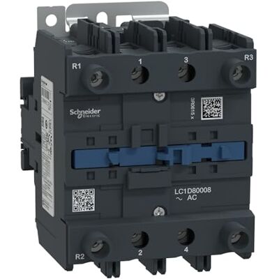 Schneider Electric TeSys Deca Contactor, 4P(2NO+2NC), AC-1, =440V, 125A, 110V AC 50/60Hz coil,LC1D80008F7 Schneider Electric TeSys Deca Contactor, 4P(2NO+2NC), AC-1, =440V, 125A, 110V AC 50/60Hz coil,LC1D80008F7