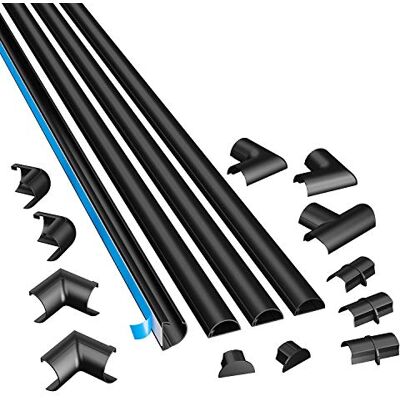 D-Line - 3015KIT002 - Black - 4x1 m - Cable raceway D-Line - 3015KIT002 - Black - 4x1 m - Cable raceway