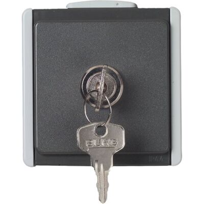Unitec 45253L - Power outlet with lock - IP54 - Gray Unitec 45253L - Power outlet with lock - IP54 - Gray