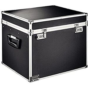 Leitz 67140095 Lockable Suspension File Chest, A4, 30 File Capacity, Colour: Black/Chrome Leitz 67140095 Lockable Suspension File Chest, A4, 30 File Capacity, Colour: Black/Chrome