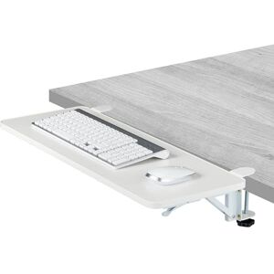 Relaxdays Desk Extension, 65 x 24 cm, Folding, with Clamps, Ergonomic Tabletop Extender, for Keyboard, Modern, White Relaxdays Desk Extension, 65 x 24 cm, Folding, with Clamps, Ergonomic Tabletop Extender, for Keyboard, Modern, White