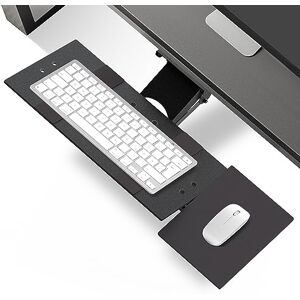 Uncaged Ergonomics KT1 Ergonomic Under-Desk Computer Keyboard Tray. Adjustable Height Angle Negative tilt Sliding Pull Out Drawer Platform swivels 360 Slides Office Products Furniture Desktop Accessories with Mouse pad Uncaged Ergonomics KT1 Ergonomic Under-Desk Computer Keyboard Tray. Adjustable Height Angle Negative tilt Sliding Pull Out Drawer Platform swivels 360 Slides Office Products Furniture Desktop Accessories with Mouse pad