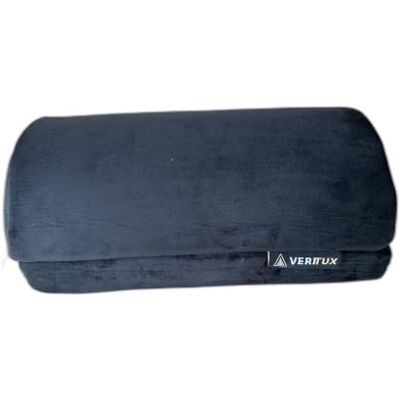 VERITUX Under-Desk Foot Rest High-Density Foam Ergonomic Footrest Washable Cover Non-Slip Base Home Office Black VERITUX Under-Desk Foot Rest High-Density Foam Ergonomic Footrest Washable Cover Non-Slip Base Home Office Black