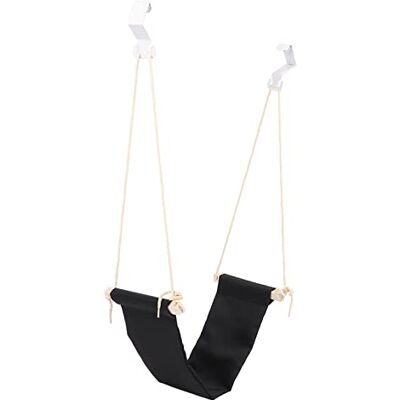 Brrnoo Under Desk Ergonomic Foot Hammock, Hanging Adjustable Footrest with 2 Hooks, Space-Saving Portable Office Support, Stress Design, Black Brrnoo Under Desk Ergonomic Foot Hammock, Hanging Adjustable Footrest with 2 Hooks, Space-Saving Portable Office Support, Stress Design, Black