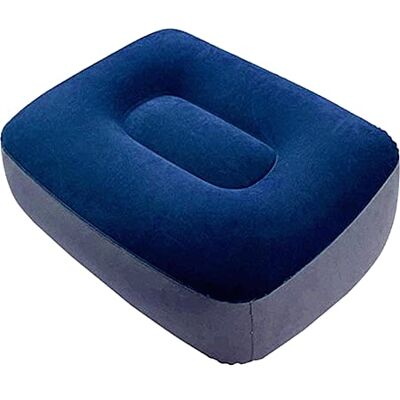 Suammiitstrieadea Inflatable Foot Rest Under Desk Curve Footrest for Study,Grey Blue Suammiitstrieadea Inflatable Foot Rest Under Desk Curve Footrest for Study,Grey Blue