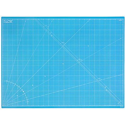 Elan Self Healing Cutting Mat A0 Blue, 5-Ply Craft Board 120x90 CM Extra Large Craft Mat, Blue with Metric Grid on Both Sides, Made with Recycled PVC, 3mm Thick, for Sewing & Quilting Elan Self Healing Cutting Mat A0 Blue, 5-Ply Craft Board 120x90 CM Extra Large Craft Mat, Blue with Metric Grid on Both Sides, Made with Recycled PVC, 3mm Thick, for Sewing & Quilting