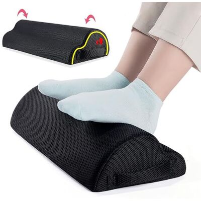 WDEC Foot Rest Under Desk Adjustable Height Ergonomic Footrest Cushion, Non-Slip, for Optimum Leg Compact Supportive Feet Stool Foam Pillow Relax Feet Knees for Home Office Travel WDEC Foot Rest Under Desk Adjustable Height Ergonomic Footrest Cushion, Non-Slip, for Optimum Leg Compact Supportive Feet Stool Foam Pillow Relax Feet Knees for Home Office Travel