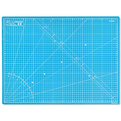 Elan Self Healing Cutting Mat A2 Blue, 5-Ply Craft Board 60x45 CM Blue Craft Mat with Metric Grid on Both Sides, Made with Recycled PVC, 3mm Thick, for Sewing, Quilting & Crafts Elan Self Healing Cutting Mat A2 Blue, 5-Ply Craft Board 60x45 CM Blue Craft Mat with Metric Grid on Both Sides, Made with Recycled PVC, 3mm Thick, for Sewing, Quilting & Crafts