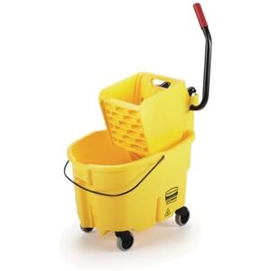 Rubbermaid Commercial WaveBrake Mopping System Bucket and Side-Press Wringer Combo, 26-quart, Yellow (FG748000) Rubbermaid Commercial WaveBrake Mopping System Bucket and Side-Press Wringer Combo, 26-quart, Yellow (FG748000)