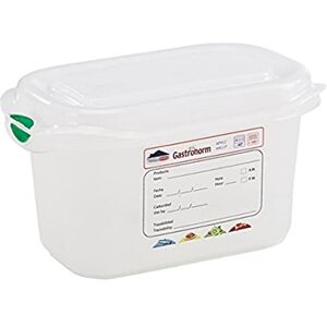 Genware NEV-12350 GN Storage Box, 1/9 100 mm Deep, 1 L (Pack of 6) Genware NEV-12350 GN Storage Box, 1/9 100 mm Deep, 1 L (Pack of 6)
