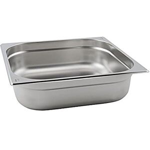 Genware NEV-GN23-65 Stainless Steel Gastronorm Pan, Size 1/9, 65 mm Deep Genware NEV-GN23-65 Stainless Steel Gastronorm Pan, Size 1/9, 65 mm Deep