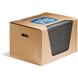 PIG New Absorbent Mat Pads – Universal – Absorbs Oils, Coolants, Solvents & Water, Pack of 200, 83.6 L Capacity, Keeps Floors Clean & Safe in Industrial Workspaces PIG New Absorbent Mat Pads – Universal – Absorbs Oils, Coolants, Solvents & Water, Pack of 200, 83.6 L Capacity, Keeps Floors Clean & Safe in Industrial Workspaces