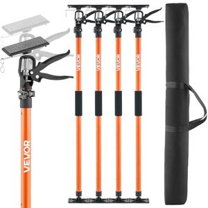 VEVOR Cabinet Jack Support Pole, 4-Pack, 116-290 cm Steel Telescopic Quick Support Rod, Adjustable 3rd Hand System up to 70 kg Capacity for Installing Cabinets, Lifting Drywall, Cargo Bars VEVOR Cabinet Jack Support Pole, 4-Pack, 116-290 cm Steel Telescopic Quick Support Rod, Adjustable 3rd Hand System up to 70 kg Capacity for Installing Cabinets, Lifting Drywall, Cargo Bars