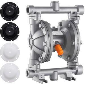 VEVOR Air Operated Double Diaphragm Pump, 6.6 GPM, 3/8 inch Inlet & Outlet Pneumatic Waste Oil Transfer Pump, Max 100 PSI, Aluminum Alloy Body, Air-Operated for Diesel, Grease, Kerosene, Gasoline VEVOR Air Operated Double Diaphragm Pump, 6.6 GPM, 3/8 inch Inlet & Outlet Pneumatic Waste Oil Transfer Pump, Max 100 PSI, Aluminum Alloy Body, Air-Operated for Diesel, Grease, Kerosene, Gasoline