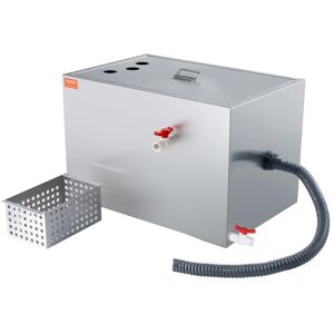 VEVOR Commercial Grease Trap, 40 LBS Grease Interceptor, Top Inlet Interceptor, Under Sink Stainless Steel Grease Trap, 10 GPM Waste Water Oil-water Separator, for Restaurant Canteen Home Kitchen VEVOR Commercial Grease Trap, 40 LBS Grease Interceptor, Top Inlet Interceptor, Under Sink Stainless Steel Grease Trap, 10 GPM Waste Water Oil-water Separator, for Restaurant Canteen Home Kitchen
