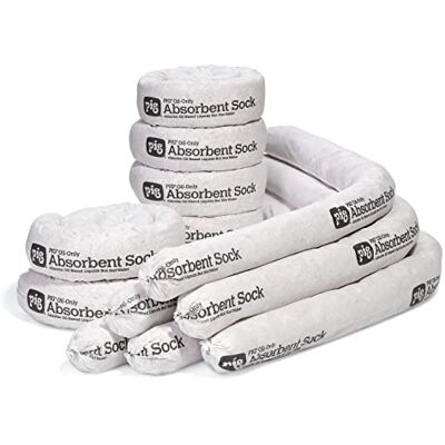 PIG Oil-Only absorbent barrier hose - indoor outdoor use - high absorption PIG Oil-Only absorbent barrier hose - indoor outdoor use - high absorption