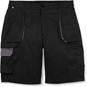 Portwest TX14 Texo Contrast Work Shorts 7 Pocket Multi Function Utility Breathable Summer Workwear Durable Safety Sitewear with Elastic Waist, Black, Large Portwest TX14 Texo Contrast Work Shorts 7 Pocket Multi Function Utility Breathable Summer Workwear Durable Safety Sitewear with Elastic Waist, Black, Large