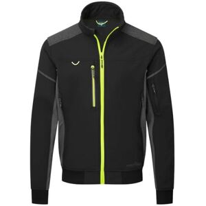 Portwest EV464 EV4 Men's Softshell Water Resistant Bomber Jacket Waterproof Lightweight Breathable Reflective Workwear Jacket, Black, S Portwest EV464 EV4 Men's Softshell Water Resistant Bomber Jacket Waterproof Lightweight Breathable Reflective Workwear Jacket, Black, S