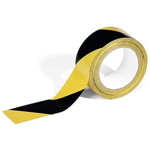 Durable DURALINE Floor Marking Tape Self-Adhesive Temporary Marking Tape 33 Metre Roll Perfect for Temporary Marking Yellow/Black Durable DURALINE Floor Marking Tape Self-Adhesive Temporary Marking Tape 33 Metre Roll Perfect for Temporary Marking Yellow/Black