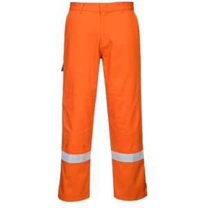 Portwest FR26 Bizflame Work Flame Resistant Trousers High Visibility Reflective FR Pants CE CAT III ATEX Welding Protection Triple Stitched Workwear, Orange, Large Portwest FR26 Bizflame Work Flame Resistant Trousers High Visibility Reflective FR Pants CE CAT III ATEX Welding Protection Triple Stitched Workwear, Orange, Large