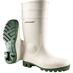 Dunlop Protomastor Unisex Knee High Full Safety Waterproof Work Boots, White, S5 Rated Antistatic and Slip-Resistant PVC Wellies with Steel Toecap for Outdoor and Farm Work EU36, UK3 Dunlop Protomastor Unisex Knee High Full Safety Waterproof Work Boots, White, S5 Rated Antistatic and Slip-Resistant PVC Wellies with Steel Toecap for Outdoor and Farm Work EU36, UK3
