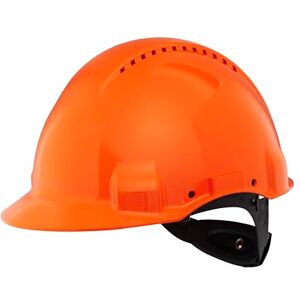 3M Hard Hat, Uvicator, Ratchet, Ventilated, Orange, G3000NUV-OR, 7000039720 3M Hard Hat, Uvicator, Ratchet, Ventilated, Orange, G3000NUV-OR, 7000039720