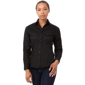 Chef Works Uniform Works B213-S Ladies Pilot Shirt, Black Chef Works Uniform Works B213-S Ladies Pilot Shirt, Black