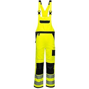 Portwest PW344 Mens Hi Vis Bib and Brace Work Overalls Durable Texpel Stain Resistant Water Resistant Polycotton Dungarees Triple Stitch Multi Pockets Certified Workwear, Yellow/Black, Large Portwest PW344 Mens Hi Vis Bib and Brace Work Overalls Durable Texpel Stain Resistant Water Resistant Polycotton Dungarees Triple Stitch Multi Pockets Certified Workwear, Yellow/Black, Large