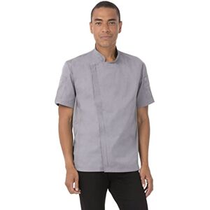 Chef Works Men's Springfield Chef Coat Jacket, Grey, 4XL Chef Works Men's Springfield Chef Coat Jacket, Grey, 4XL