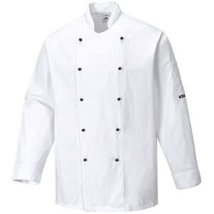Portwest Somerset Chefs Jacket L/S, Size: XL, Colour: White, C834WHRXL Portwest Somerset Chefs Jacket L/S, Size: XL, Colour: White, C834WHRXL