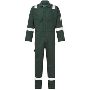 Portwest FR50 Men's Bizflame Work FR Coverall Flame Resistant Hi Vis Anti-Static Arc Proof Safety Overalls Reflective Knee Pad Pockets CE Certified Offshore Workwear, Green, XL Portwest FR50 Men's Bizflame Work FR Coverall Flame Resistant Hi Vis Anti-Static Arc Proof Safety Overalls Reflective Knee Pad Pockets CE Certified Offshore Workwear, Green, XL