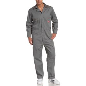 Dickies Men's 7 1/2 Ounce Twill Deluxe Long Sleeve Coverall, Gray, Large Tall Dickies Men's 7 1/2 Ounce Twill Deluxe Long Sleeve Coverall, Gray, Large Tall