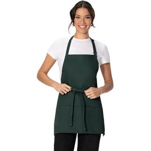 Chef Works Unisex Three Pocket Apron, Hunter Green, One Size Chef Works Unisex Three Pocket Apron, Hunter Green, One Size