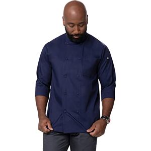 Chef Works Men's Morocco Chef Coat, Navy, S Chef Works Men's Morocco Chef Coat, Navy, S