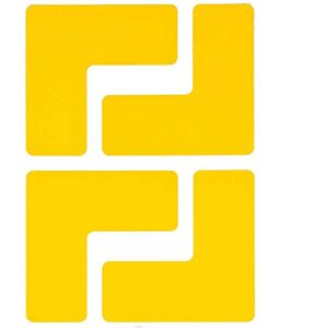 Brady Toughstripe L Corner Marker, 50.80mm x 127mm x 127mm, Yellow, Pack of 20 Brady Toughstripe L Corner Marker, 50.80mm x 127mm x 127mm, Yellow, Pack of 20