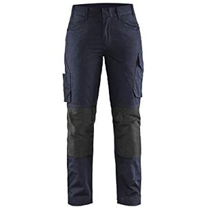 BLÅKLÄDER Blaklader 719513308699C50 Women's Service Work Trousers with Stretch, Dark Navy/Black, Size C50 BLÅKLÄDER Blaklader 719513308699C50 Women's Service Work Trousers with Stretch, Dark Navy/Black, Size C50