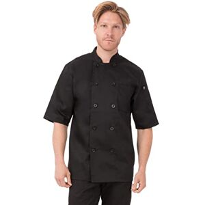 Chef Works Unisex Volnay Chef Coat, Black, 3XL Chef Works Unisex Volnay Chef Coat, Black, 3XL