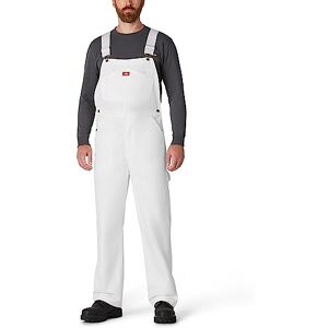 Dickies Men's Painters Bib Overall, White, 38W x 30L Dickies Men's Painters Bib Overall, White, 38W x 30L