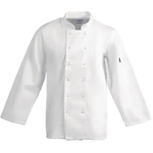 Whites Chefs Clothing Whites Vegas White Unisex Chef Jacket Long Sleeve XS Professional Uniform for Restaurants, Cafes, Bistro A134-XS Whites Chefs Clothing Whites Vegas White Unisex Chef Jacket Long Sleeve XS Professional Uniform for Restaurants, Cafes, Bistro A134-XS