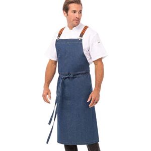 Chef Works Berkeley Chef Apron Work Utility, Medium Blue, One Size Chef Works Berkeley Chef Apron Work Utility, Medium Blue, One Size