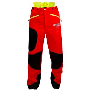 Oregon Waipoua Chainsaw Protective Safety Trousers, Type A Class 1 Chainsaw Protection, Adjustable Lightweight Breathable Re-enforced Clothing, Size XL/EU 54-56– Hi Vis Red/Yellow/Black (295469/XL) Oregon Waipoua Chainsaw Protective Safety Trousers, Type A Class 1 Chainsaw Protection, Adjustable Lightweight Breathable Re-enforced Clothing, Size XL/EU 54-56– Hi Vis Red/Yellow/Black (295469/XL)